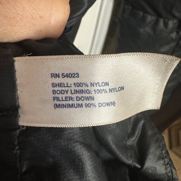 Gap Puffer Jacket Black Lightweight Down‎ Filled Zip & Snap Outdoor Size Small - Picture 7 of 7